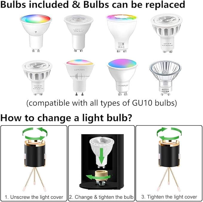 Spot Lights Indoor Floor Lamp, 6W Uplighting Indoor, Floor Can Lights for Plants Pictures Corner Ambient Lighting, 1 Pack