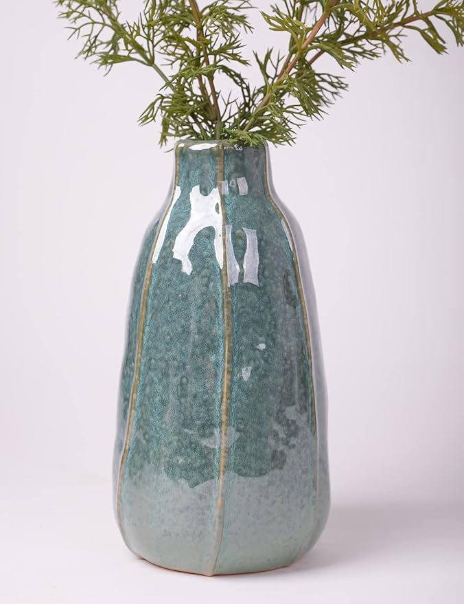 HAUCOZE Ceramic Decorative Vase Modern Decor Statue Table Centerpiece Sculpture Gifts 8.3inch