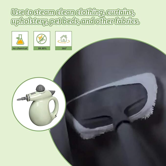 10Pack Microfiber Cloths for Handheld Steam Cleaner Compatible with Bissell Steam Shot, Comforday, PurSteam, Wagner Spraytech, Universal Washable Steam Cleaner Accessories