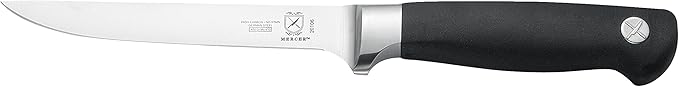 Mercer Culinary M20050 Genesis 6-Piece Wood / Glass Knife Block Set