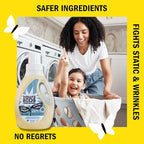 Molly’s Suds Fabric Softener Liquid for Sensitive Skin | Vinegar-Powered, Infused with Essential Oils | Fights Static, Reduces Wrinkles, Deodorizes | Unscented, 50 Loads