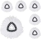 6 Pack Spin Mop Replacement Heads Microfiber Spin Mop Refills Easy Cleaning Mop Head