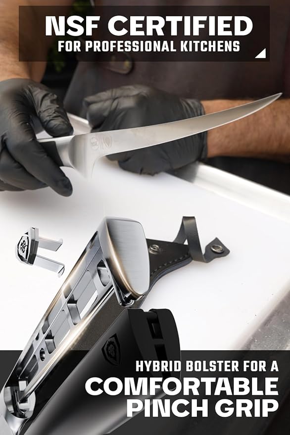 Dalstrong Fillet Knife - 7 inch - Vanquish Series - Forged High Carbon German Steel - POM Handle - Professional Kitchen Knife Gift - Razor Sharp Boning Knife - NSF Certified