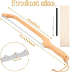 Bread Slicer for Homemade Bread Bow Knife-Ergonomic Design,Sourdough Bread Cutter Premium Stainless Steel Serrated Saw，Bread Knife for Precise Cutting Variety Bread (2)