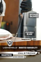 Dalstrong Fillet Knife - 7 inch Flexible Blade - Valhalla Series - Celestial Resin & Wood Handle Gift Knife - Fish Meat Cutting, Carving, Bone, Trimming, Deboning - Leather Sheath Included