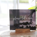 UNIQOOO 6 Pack 5.5” Wood Stands for Wedding Acrylic Sign, Extra Large Wooden Sign Holder for 1/8 Thick Plexiglass Sheets Up to 16”| Perfect for Table Numbers, Menu Display, Retail Sign, Restaurant