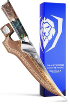 Dalstrong Fillet Knife - 7 inch Flexible Blade - Valhalla Series - Celestial Resin & Wood Handle Gift Knife - Fish Meat Cutting, Carving, Bone, Trimming, Deboning - Leather Sheath Included