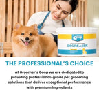 Groomer’s Goop Pre-Bath Pet Degreaser Treatment - Professional Strength Formula Removes Tough Oil & Grime from Dog & Cat Coats, Conditions Skin, Dye-Free - 14 oz Can