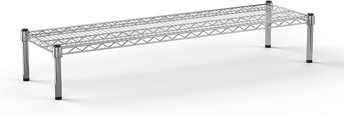 14" Deep x 48" Wide x 8" Height 1-Tier Wire Shelving Kit | NSF Commercial Storage Rack Unit