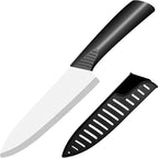 Ceramic Knife - 7 inch Chef's Knife - Light, Precise, Sharp Ceramic Kitchen Knife with Sheath Cover