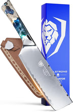 Dalstrong Nakiri Knife - 7 inch - Valhalla Series - 9CR18MOV High Carbon Steel - Vegetable Kitchen Knife - Celestial Resin & Wood Handle - Razor Sharp Asian Knife Gift- w/Sheath