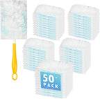 50-Pack 180° Duster Refills for Swiffer Duster Refill, Ultra Sticky Cleaning Duster, Effortless Dusting for Furniture, Fans, Shelves, Long-Lasting & Fragrance-Free with 1 Handle