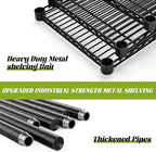 Storage Shelves, 48" L x 20" W x 72" H Heavy Duty Garage Wire Shelving Unit Loads 2000LBS, 5-Tier Adjustable Metal Industrial Utility Shelf Rack for Kitchen, Laundry Room, Basement