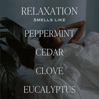 Sweet Water Decor Relaxation Scented Soy Candles – Eucalyptus, Peppermint, Powder, Patchouli, Vanilla – Cozy, Calming Aroma – 50 Hour Burn – 12oz Tinted Glass Jar for Home Decor and Bedroom Decor