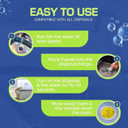 True Fresh Garbage Disposal Cleaner Powder Drop-in Sink Packets 24-Pack – Deep Cleaning & Descaling for Kitchen Sinks, Removes Odor-Causing Residue, Septic Safe, Easy-to-Use Formula