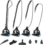 Euroflex Vapour Pro 20-Piece Steam Mop with Built-In All-in-One Portable Steam Cleaner; Ranked #1 by Good Housekeeping; 295°F & 50 PSI; Kills 99.9% Bacteria & Viruses (H1N1); 5-Year Warranty