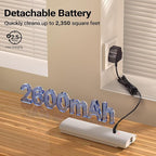 iDOO Cordless Electric Mop, Mops for Floor Cleaning Machine for Home, Detachable Water Tank & Headlight, Power Spin Spray Floor Scrubber for Tile, Hardwood, Laminate Cleaning, White-4 Pads