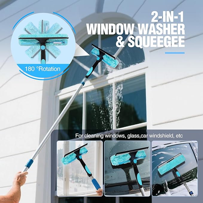 Lineslife Feather Duster,3 PCS Reusable Bendable Washable Cobweb Duster for Home Office Cleaning High Ceilings,Furniture,Roof