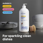 ATTITUDE Dish Soap, EWG Verified, Plant-Based & Vegan Dishwashing Liquid, Naturally Derived, Citrus Zest Scent, 33.8 Fl Oz
