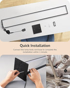 EDISHINE LED Floor Lamp, 55" Modern Minimalist Rectangular Corner Light, 3000K-6000K Dimmable, Remote Control & Foot Switch, Metal Base Standing Lamps for Living Room, Bedroom, Office, Black