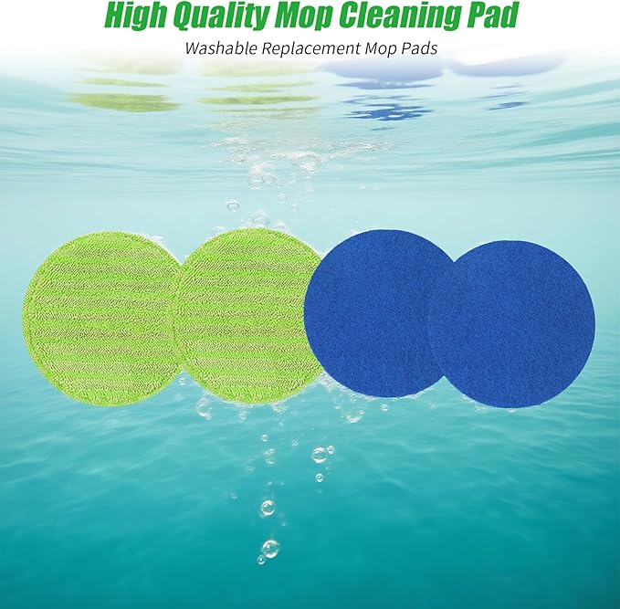 Electric Spin Mop,13-Inch Max Cleaning Pad Cordless Electric Mop,Laminate Floor Cleaner for Mopping,Automatic Spin Mops for Hardwood,Tile (No Water Tank)