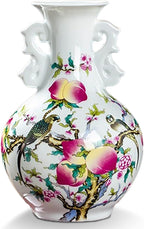 MTME Porcelain Figurines, Jingdezhen Decorative Flower vase, Ear Bottle, Home Decor, Wedding Gifts, Aesthetic Sculpture Home décor