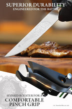 Dalstrong Steak Knife Set-8pc Set-5"- Game of Thrones™ Knife -German Premium Steel Full Tang-Professional G10 Handle-Collection Item Steak Cutting Knife