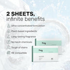 FREY Naturally Scented Dryer Sheets - Fabric Softener for Soft, Fresh & Clean Clothes (2-pack, Cedar Grove)