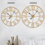 1st owned Wall Clock 16 Inch Round Large Indoor Wall Clocks Battery Operated Silent Non Ticking, Farmhouse Vintage Decorative Analog Metal Clock for Living Room, Kitchen, Bedroom Decor