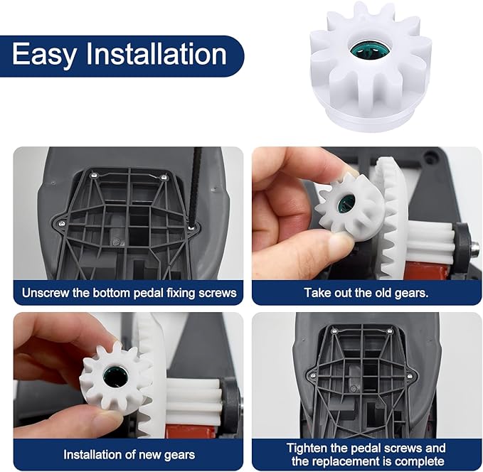 2 Pcs Easy Mop Pedal Broom Spin Mop Replacement One Way Clutch Bearing Bucket Gear Sprockets Repair Compatiable with Oceda Vilida and Market 90% Spin Mop System (2 Pcs Bearing Bucket Gears)