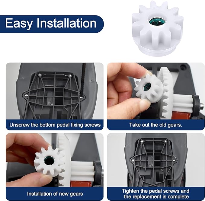 3 Pcs Easy Mop Pedal Broom Spin Replacement One Way Clutch Bearing Bucket Gear Sprockets Repair Compatiable with Oceda/Vilida and Market 90% Spin Mop System, Mop Gears (3 Pcs Bearing Bucket Gears)