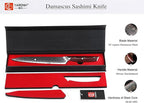 YARENH Slicing Knife 8 Inch - Damascus Chef Knife,67-Layer Steel,Ultra-Sharp Blade, Durable Edge, Rust-Resistant, Ergonomic Sandalwood Handle,Sharp Sashimi Knife