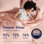 Dream Valley®Outlast®Deepsleep Cooling Comforter, Throw Size, NASA-Grade Space Technology Cooling Blanket for Hot Sleepers Night Sweats, Q-Max > 0.45 Aerocool™Breathable, Pink Blush, 60"x80"