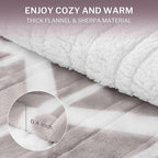 VENTIMI Electric Blanket Heated Throw, 50" x 60" Heated Blanket with 5 Heat Levels & 3 Hours Auto Off, Fast Heating Blankets with ETL & FCC Certification, Beige