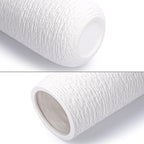 D'vine Dev 8 Inch Textured White Elegant Oval Ceramic Vase for Flowers, Home Décor Vase with Design Box, VS-LD-A-1