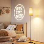 SUNMORY Floor Lamps for Living Room/Bedroom/Office, Standing Lamp with LED Bulb, 3 Color Temperature Tall Lamp, Suitable for Modern/Boho/Farmhouse and Other Home Decor Styles, Black - 2 Pack