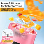 Portable Blender for Smoothies & Shakes - Personal Blender with 12Oz Traveling Cup, BAP Free, 6 Stainless Steel Blades, Freshly Squeezed for Office/Picnic/Sports