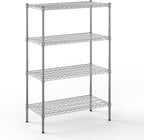 18" Deep x 36" Wide x 54" Height Wire Shelving Kit | 4-Tier | NSF Commercial Storage Rack Unit