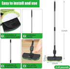 Electric Spin Mop,13-Inch Max Cleaning Pad Cordless Electric Mop,Laminate Floor Cleaner for Mopping,Automatic Spin Mops for Hardwood,Tile (No Water Tank)