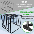 5-Tier Dish Rack & Cutting Board Organizer – 5-Tier Metal Rack for Cutting Boards, Bakeware, Trays – Space-Saving Kitchen Storage, Rust-Resistant Dish Organizer for Cabinets, Countertops & Pantry