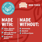 Seat & Carpet Instant Cleaner - Stain Remover Spray for Automotive Fabric Seats and Carpets, Grapefruit Scent, 16oz