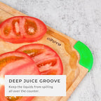 Elihome Cutting Wise 9pcs Cutting Board & Kitchen Knife Set, Color-Code Cutting Board Set with Food Icons, Non-Slip Feet, Juice Grooves, Dishwasher Safe (5PCS Knife Set + 4PCS Cutting Board Set)