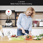 Misen 6.8" Chef Knife – High Carbon Japanese AUS-10 Stainless Steel – Hybrid German & Japanese Blade – Precision Kitchen Knife for Professionals & Home Cooks – Ultimate Cutting Performance - Black