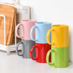 12oz coffee mug set of 6 Coffee Mugs for Coffee, Tea, Cocoa, Milk（ Multiple color）