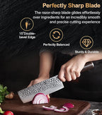 XINZUO Damascus 7-Piece Kitchen Chef Knife Block Set,Professional Sharp Cutting Knife Set with Block,Pakkawood Handle,Chef Gift Box