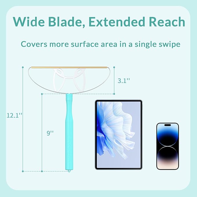 220mm-Blade-LINTPLUS Pet Hair Remover Max for Large Areas x2 Bigger Than Pro(Dog Hair Remover) - Deep Cleaner Pro Cat Hair Remover Multi Fabric Pet Hair Removal Tool&Carpet Rake