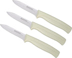 Paring Knife Set, MATTSTONE HILL Kitchen Knife Set - kitchen Prep knives, Fruit & Vegetable Knife Set, Premium German Steel, White Handle