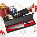 Kuwata Chef Knife, Professional Japanese VG10 Damascus Steel Kitchen Chefs Knife 8 Inch, Razor Sharp Professional Meat Cutting Knife with Gift Box for Family, Restaurant