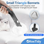 Steam Cleaner Accessories Compatible with Dupray Neat Steam Cleaners Fit for McCulloch Steamer Attachments Microfiber Pads Small Triangle Bonnets Reusable Washable Steam Mop Pads, 4 Pack