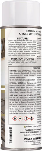 Zenex ZenaSheen H20 Stainless Steel Polish - Professional-grade Water-based Metal Cleaner, Polish & Protectant | Remove Grime & Restore Shine | Stainless Steel, Chrome, Brass & More | 16 oz (2 Pack)
